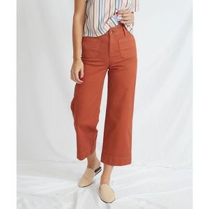 Marine Layer Bridget Wide Leg Pants in Baked Clay